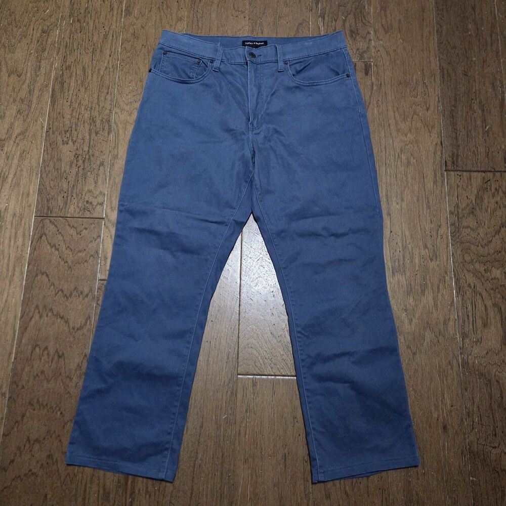 Lucky Brand 223 Straight Leg Pants Mens 34x30 34x28 Dark Navy Classic Fit